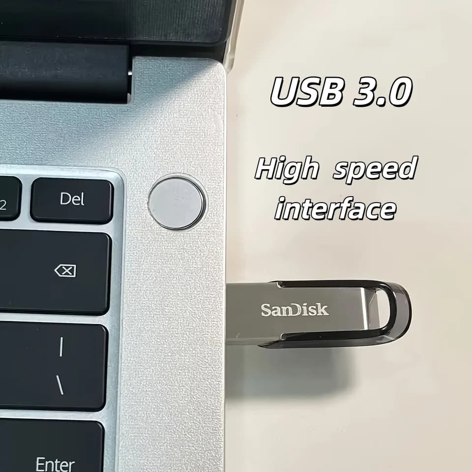 SanDisk CZ73 USB 3.0 Pendrive 128GB USB Flash Drive 16GB 32GB 64GB Metal Pen Drive 512GB USB3.0 Stick 256GB 150MB/S Key Memory S - 3