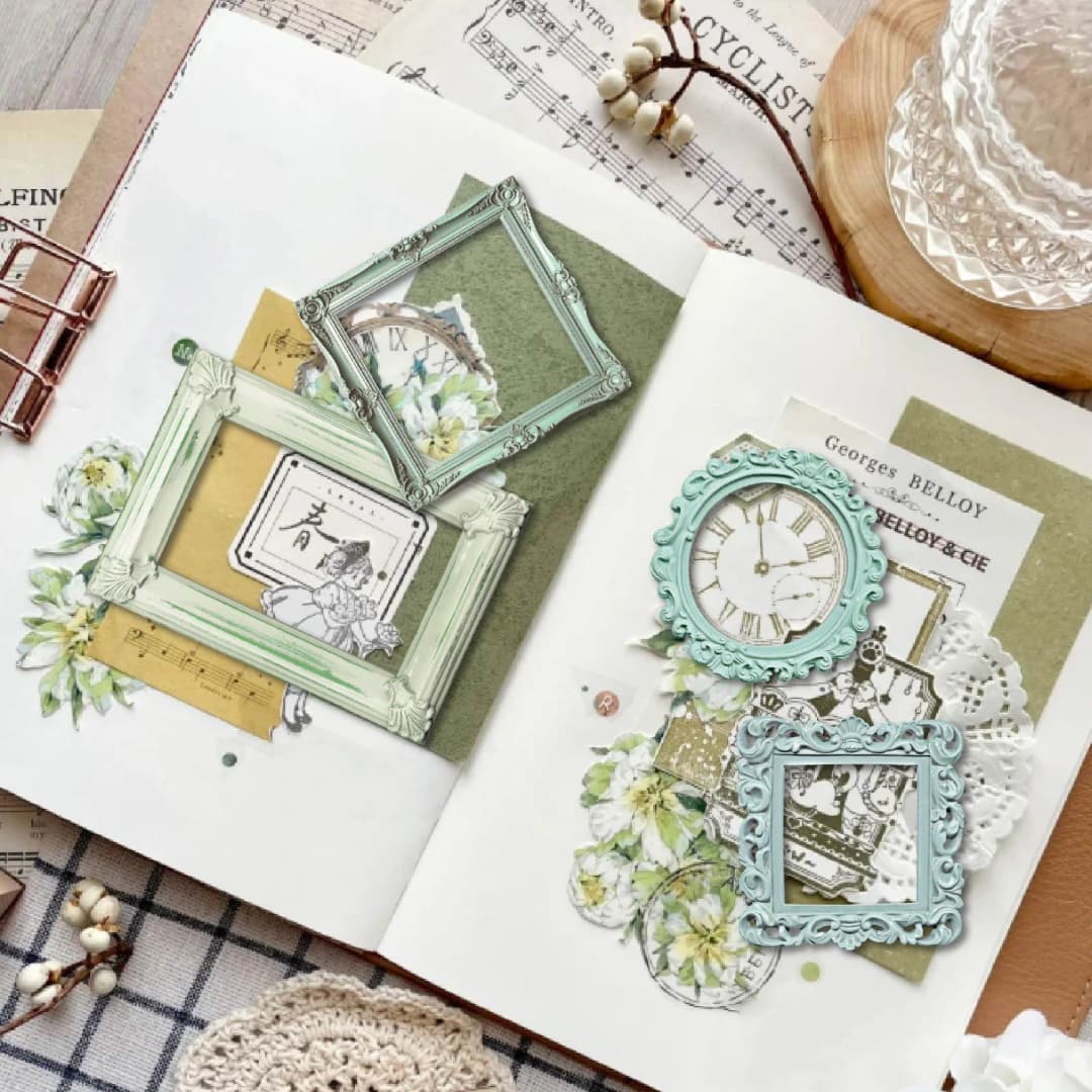 25 قطعة/الحزمة الرجعية متعدد الألوان الإطار ملصقات غير المرغوب فيه مجلة ملصق جراب هاتف دفتر كوب ماء ملصقات صناعة يدوية سكرابوكينغ لوازم - 2