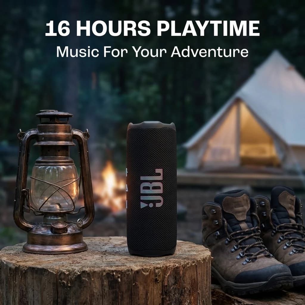 JBL Flip 7 Bluetooth Speaker, IP68 Waterproof Dustproof, AI Sound Boost Deep Bass, 16H Playtime - 5