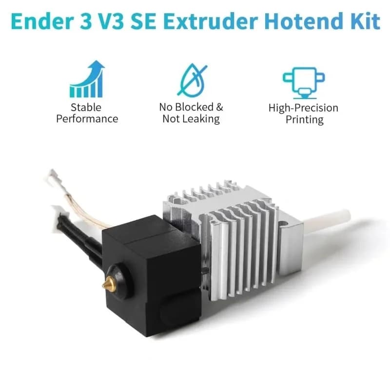 Creality Official Ender 3 V3 SE Heating Block Kit with replacement nozzle,Bimetallic Throat High Temperature Print Head - 2