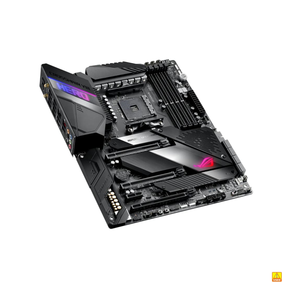 ASUS ROG Crosshair VIII Hero (WI-FI) Motherboard Socket AM4 CPU DDR4 4800(O.C.) MHz Memory Chipset X570 ATX Mainboard - 4