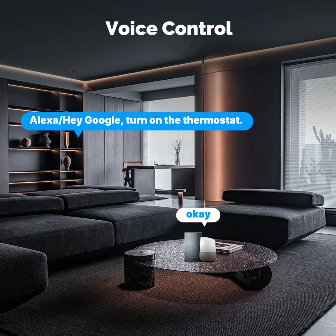 MOES Tuya ZigBee Smart Knob Thermostat Star Ring Series Temperature Controller Water Boiler Electric Heating With Alexa Google - 4