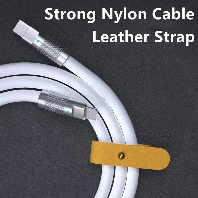 120w 6a Super Fast Charge PD Type C Liquid Silicone Cable Quick Charge 1M 2M Usb Cable Usb C to C Charger Cable for iPhone 16 - 2