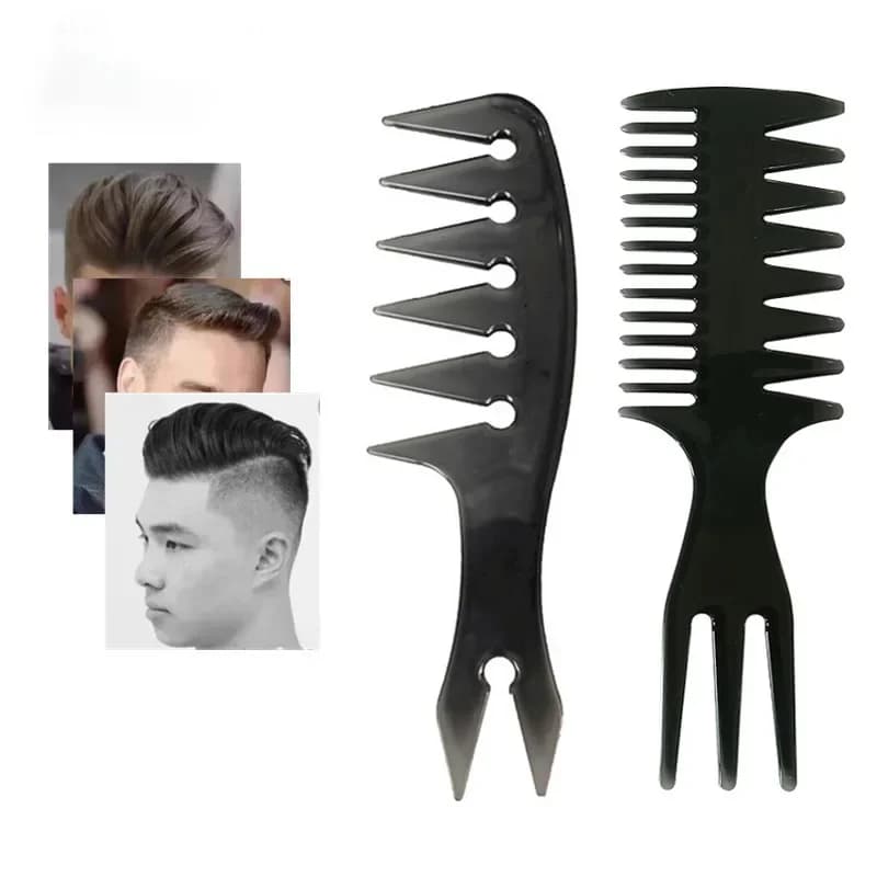 Hot  Men Hair Comb Barber Professional Hairdressing Wide Tooth Hair Brush Men Combs Hairstyle  Man Barbershop Hair Styling Tools - 2