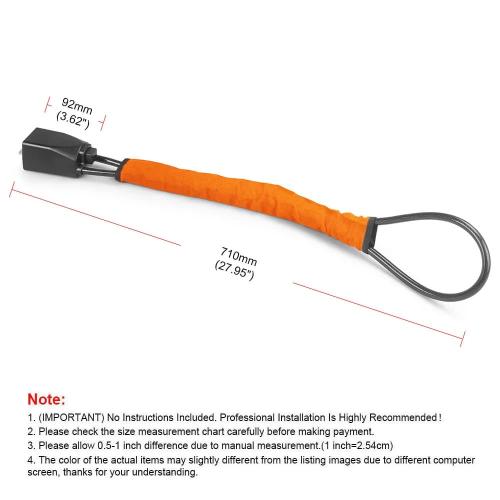 Car Steering Wheel Lock Universal Seat Belt Anti-Theft Lock With 3 Keys Anti-theft Device For Most Cars SUV Car Accessories - 3