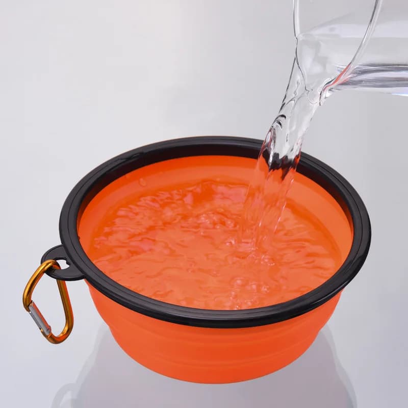 350 650 1000Ml Collapsible Dog Bowl Silicone Pet Feeder Portable Outdoor Travel Puppy Food Water Dish Safe For Small Medium Dogs - 5
