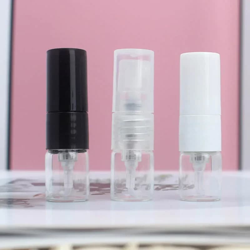 10/20/50/100Pcs 1ml Glass Spray Bottles Portable Clear Perfume Atomizer Empty Sample Refillable Bottles Travel Accessories - 5