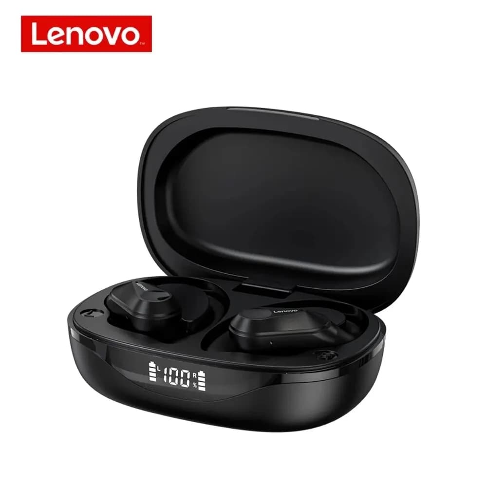 سماعات Lenovo LP75 بلوتوث 5.3 TWS، سماعات رياضية لاسلكية مع ميكروفونات، تحكم بالأزرار، شاشة LED لعرض الطاقة، صوت ستيريو Hifi - 6