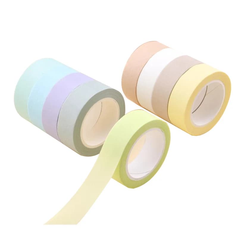 10M Colorful Black Style Washi Tape Adhesive DIY Can Be Written Scrapbooking Sticker Label Masking Tape  School Office Supplie - 4
