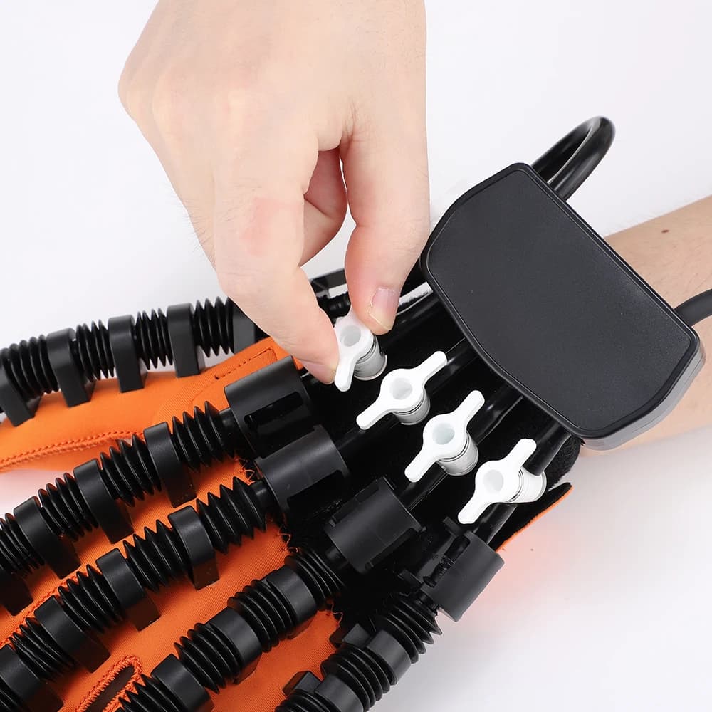 Rehabilitation Robot Glove Hand Exerciser Finger Training Gloves Stroke Hemiplegia Devices Hand Rehabilitation Trainer Rehab - 6