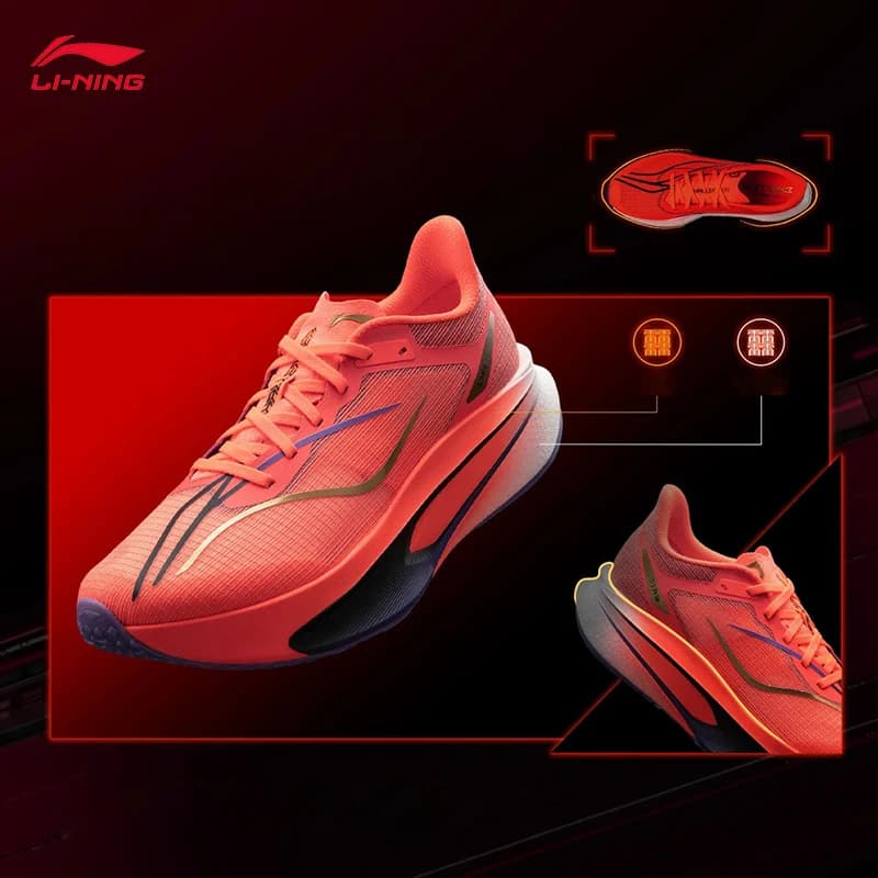 أحذية الجري للرجال LI-NING FEIDIAN 6 CHALLENGER، أحذية رياضية احترافية للماراثون، موديل ARMW003