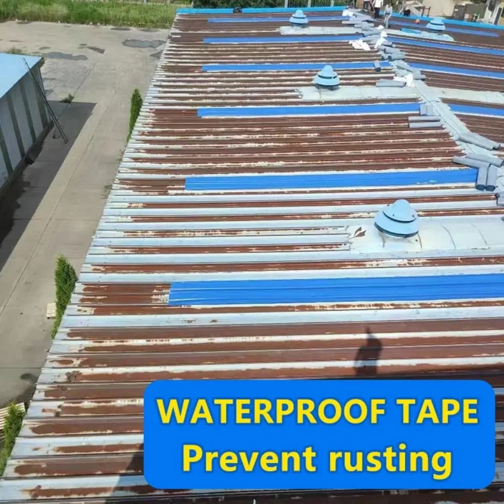 Butyl Patching Roof Waterproofing Tape for Roof Tile Crack Self-adhesive Aluminum Foil Waterproofing Waterproof Sealing Band - 3
