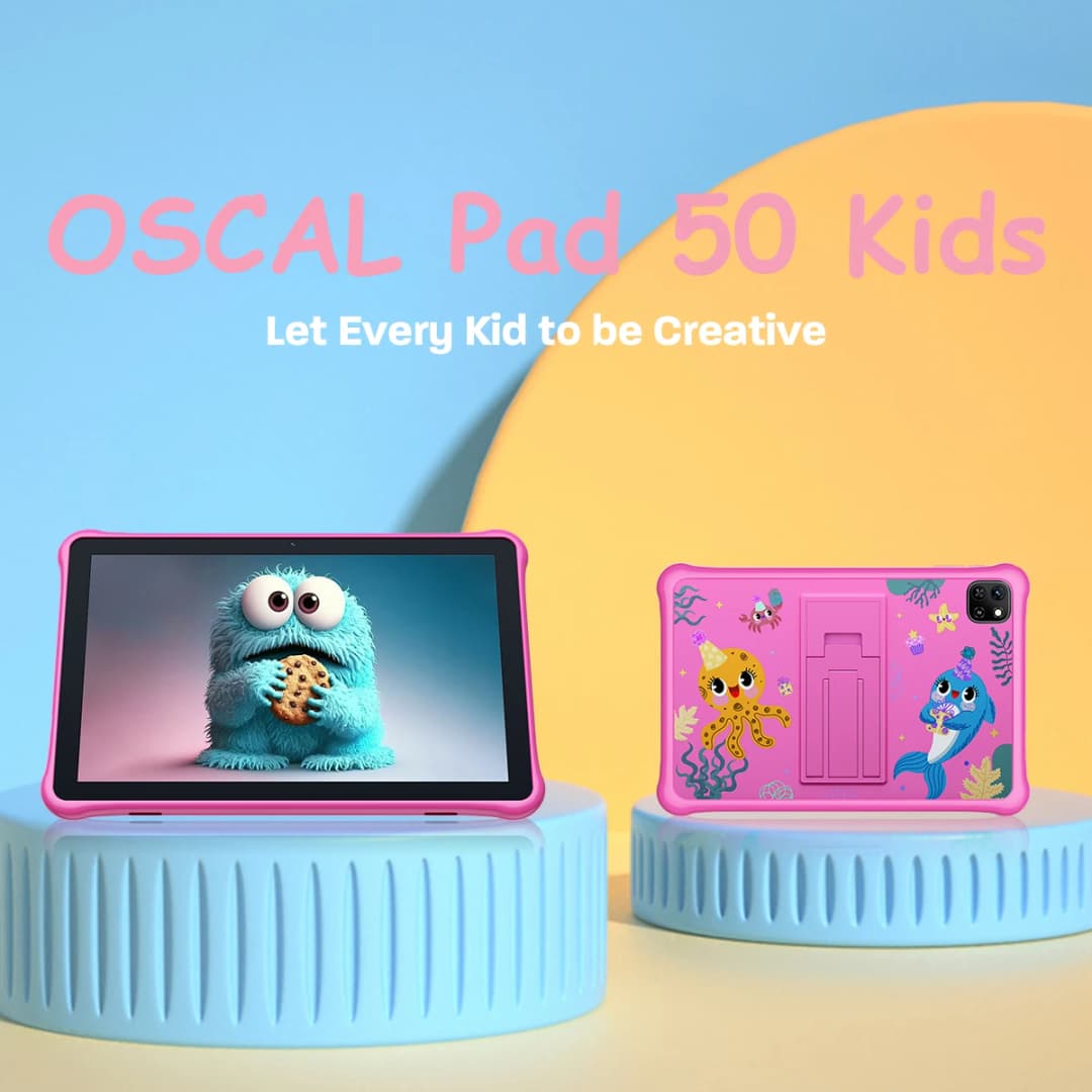 Blackview Oscal Pad 50 Kids Tablet 10.1 Inch 800*1280 HD Display 5100mAh Long Battery Life A133P CPU Android Tablet