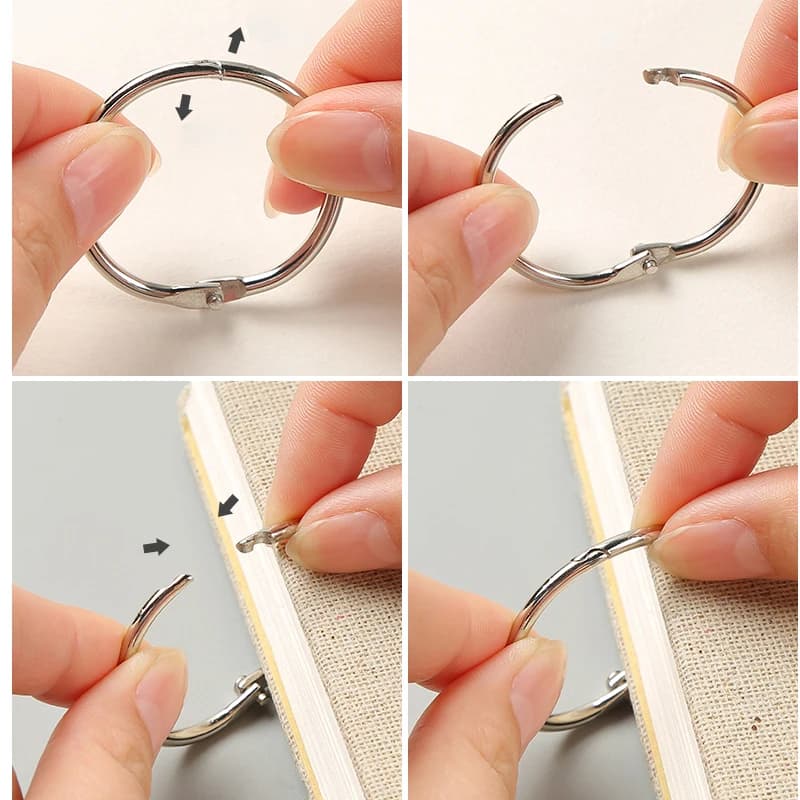 كتاب رسم سميك 32K، أوراق فضفاضة مرتبطة بحلقة 16K، غلاف كتان، كتاب رسم احترافي 160GSM، 60 ورقة، 120 صفحة - 6