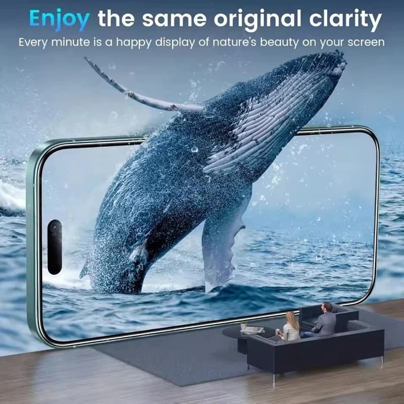 5 قطع زجاج مقوى لـ iPhone 15 13 11 12 14 Pro Max Mini واقي شاشة لـ iPhone 16 17 8 Plus X XR XS MAX زجاج حماية - 6