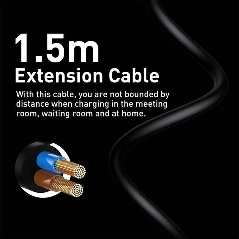 شاحن سطح مكتب Baseus GaN3 بقدرة 100/65 واط، شحن سريع QC 3.04.0، شاحن هاتف USB C Type C، متوافق مع iPhone15 وHuawei وXiaomi وMacBook - 4