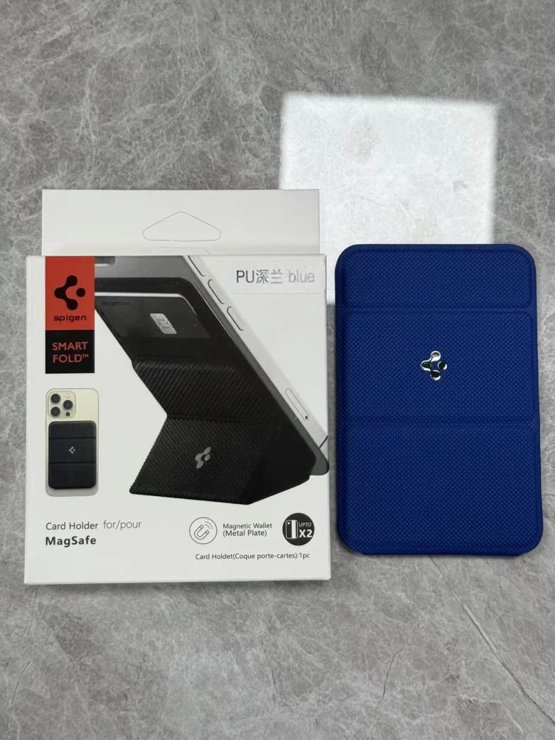 Original Spigen Leather Fold Magnetic Matte Wallet Card Holder For Magsafe Card Bracket For iPhone 17 16 15 14 13 Pro Max Air - 6