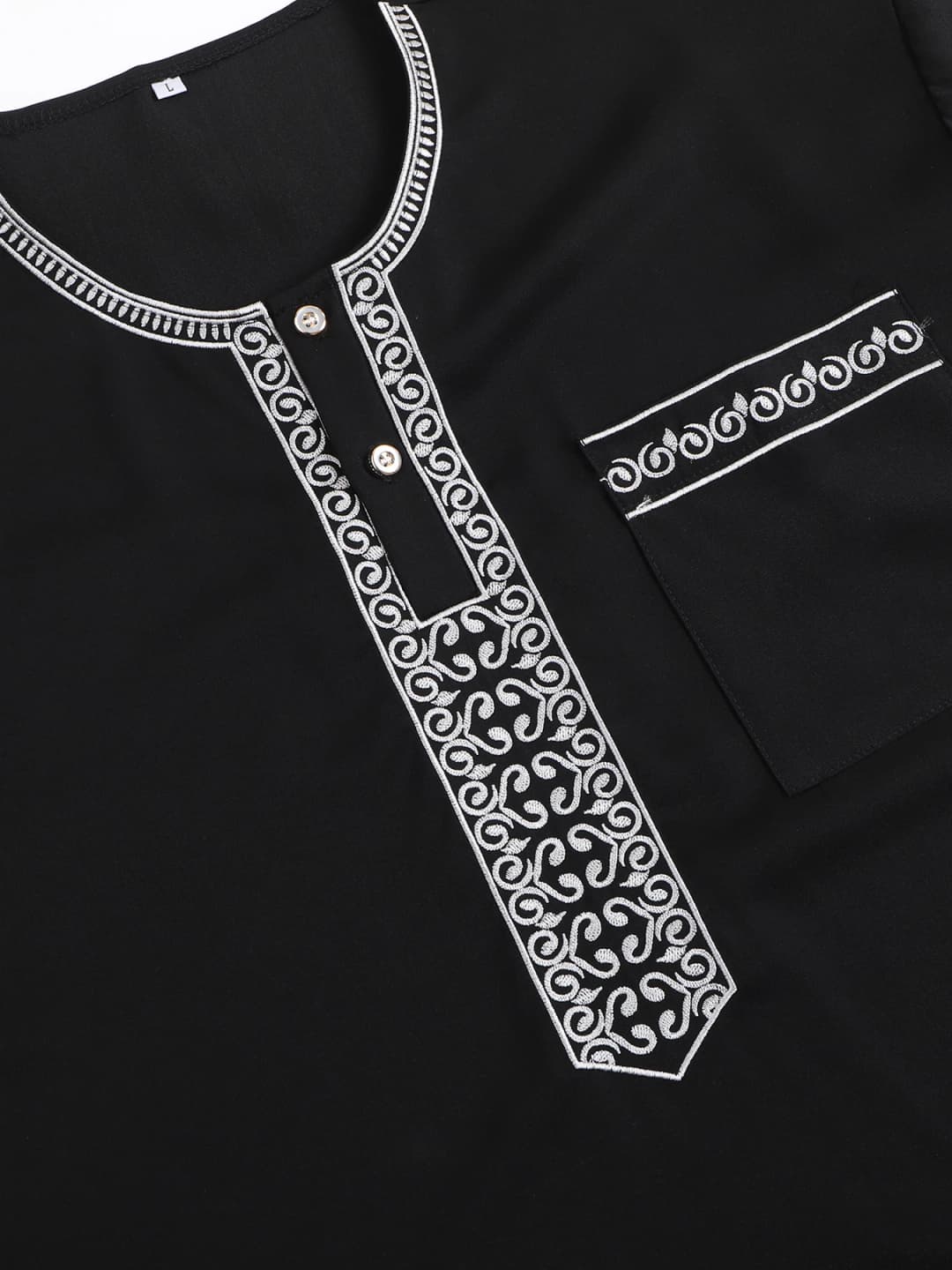 2025 الرجال التقليدية بوبو جلابيات جبة مطرز مسلم ثوب الملابس الإسلامية رمضان عباءة عباءة للرجال المغاربة - 6