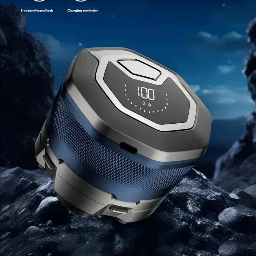 Electric Head Shaver for Bald Men 6D Magnetic Razor Hair Trimmer Rechargeable LED Waterproof Face Hair Cutting - 6