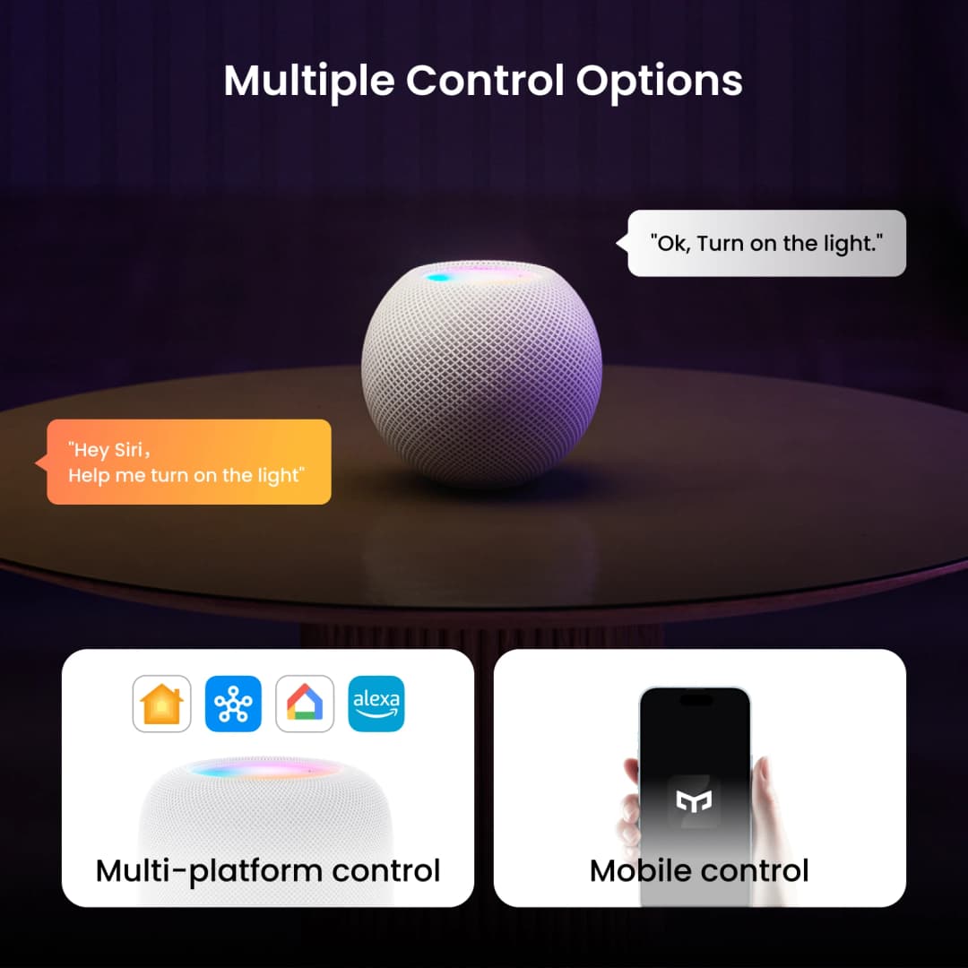 Global Yeelight D1 Smart LED Bulb Color E27 Dimmable 2700-6500K Bluetooth Connected Voice Control For Apple Home Google Alexa - 5