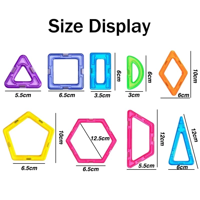 ألعاب مغناطيسية كبيرة الحجم للأطفال، مجموعة منشئ مع مكعبات مغناطيسية، مصممة للبنين - 5