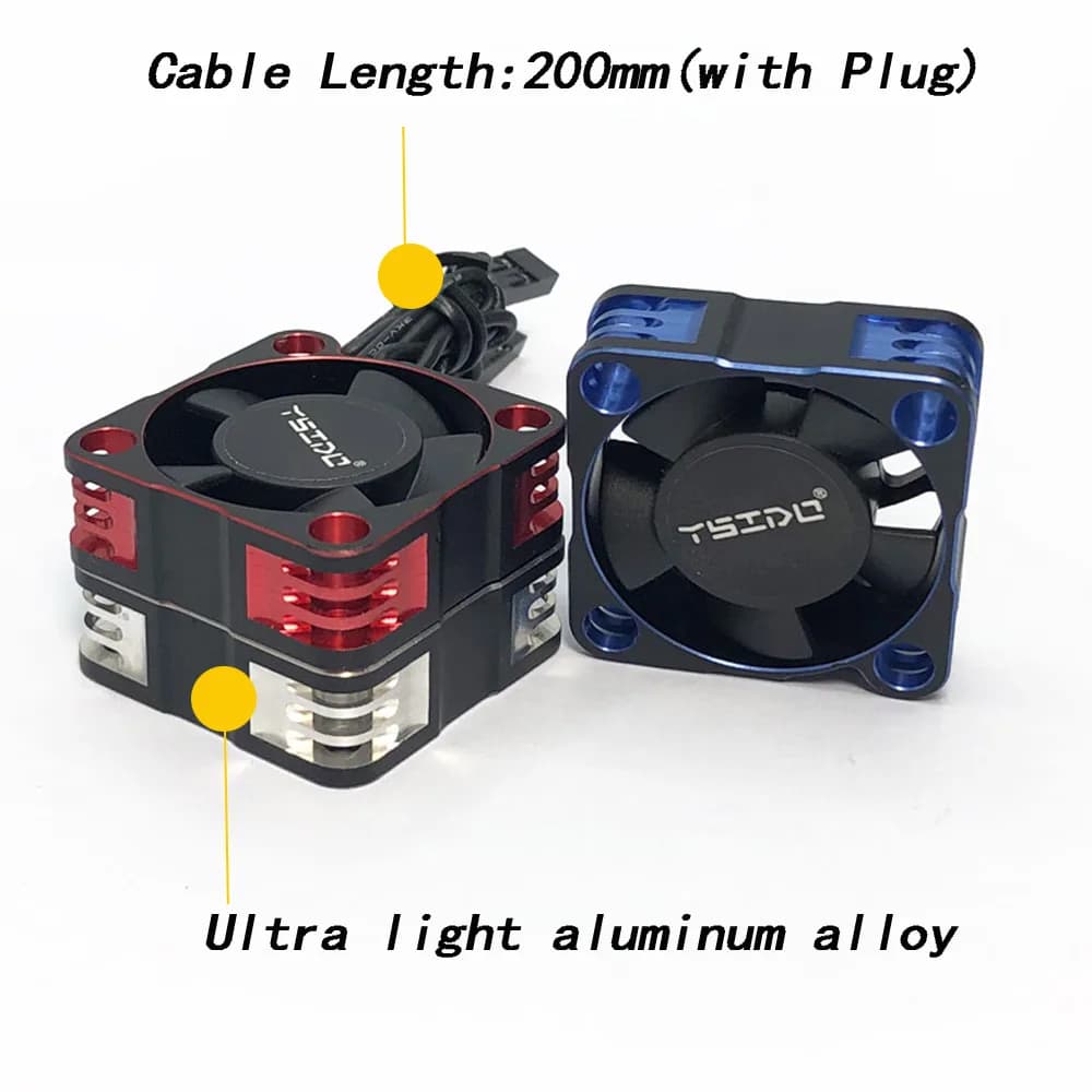 YSIDO WaterProof Hight Speed Cooling fan 3010 3510 4010 4510 for 1/7 1/8 1/10 1/12 RC Car 3650 3660 4274 4292 Brushless Motor - 3