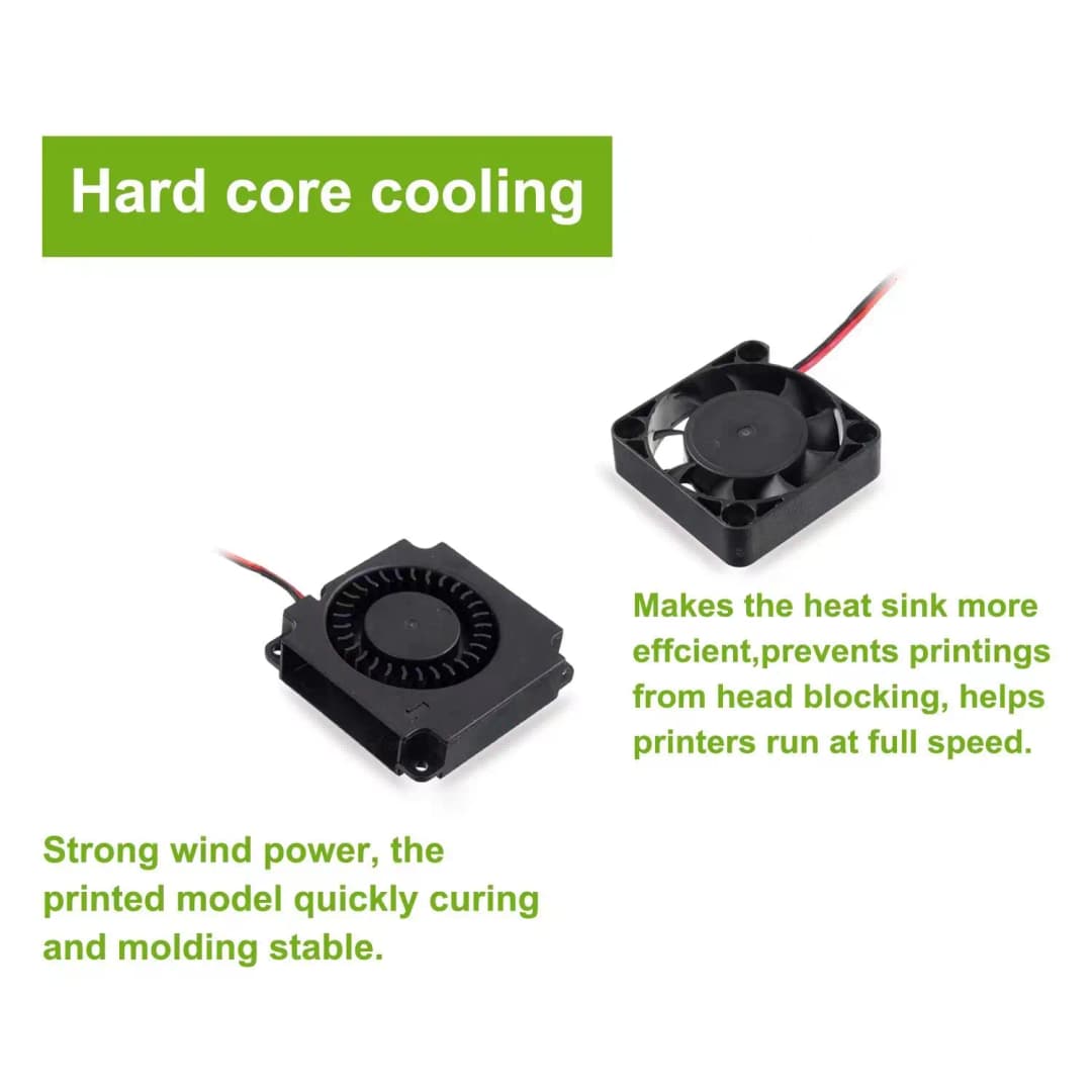 CREALITY Original 4010 Fans DC 24V Extruder Hot End Fan and Turbo Fan，Blower Fan and Axial Fan for Ender 3/Ender 3 Pro 3D Print - 4