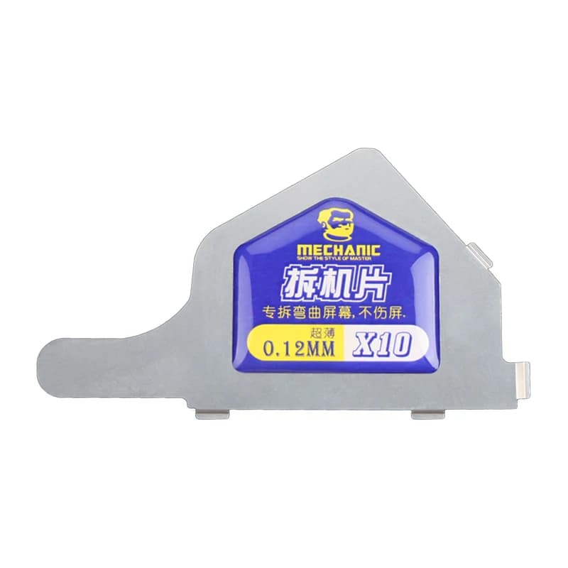 ميكانيك X10 بطاقة فك رفيعة جداً من الفولاذ لأدوات فتح شاشة LCD للهاتف المحمول بسماكة 0.12 مم - 6