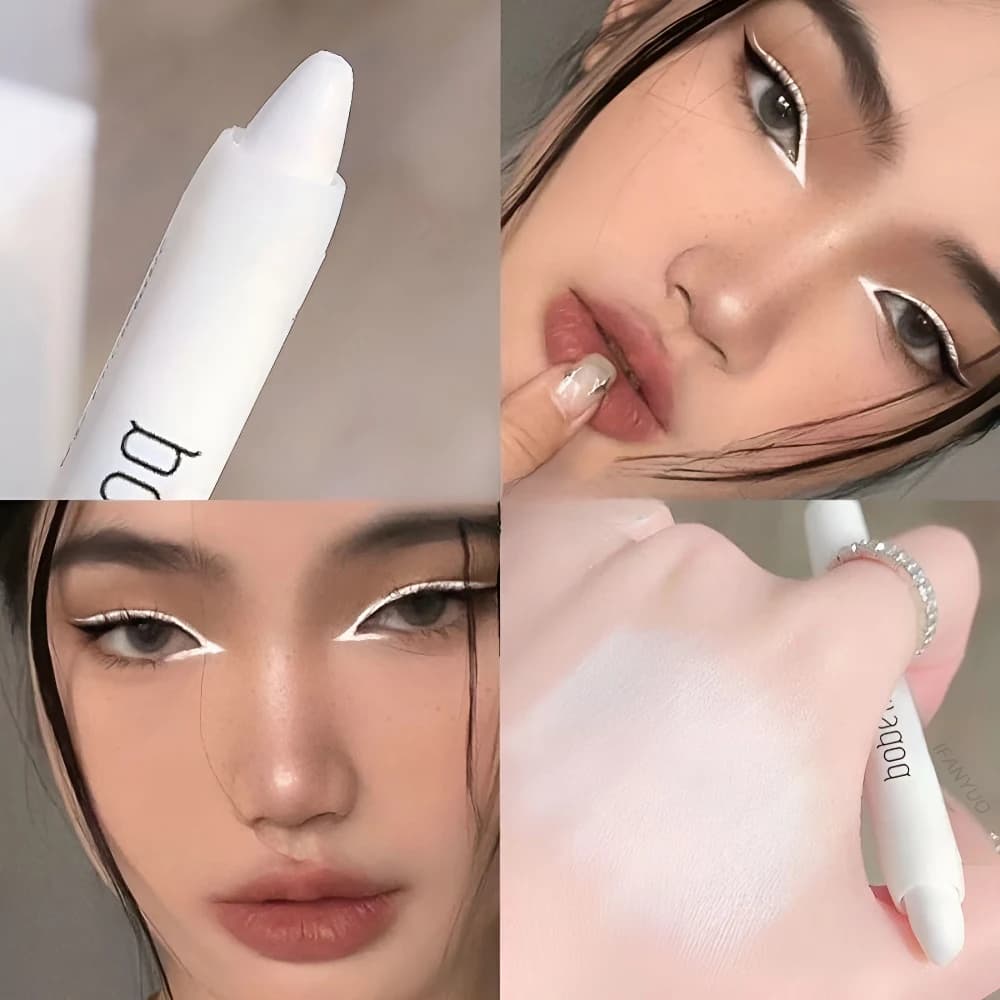 قلم إضاءة مكياج العيون، قلم مضيء تحت العين، عصا ظلال عيون مزدوجة، مكياج عيون مقاوم للتلطخ كونتور الوجه - 3