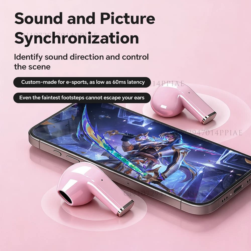 سماعات صغيرة لاسلكية بلوتوث TWS بإلغاء الضوضاء وعمر بطارية طويل مع ميكروفون - 3