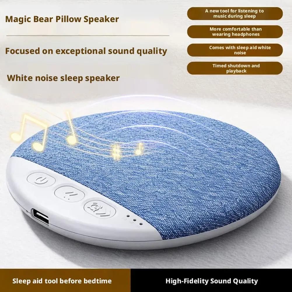 Bedroom Pillow Speaker For Sleeping Multi-functional Bluetooth Music Audio With White Noise Immersive Sleep Perfect GIft - 2