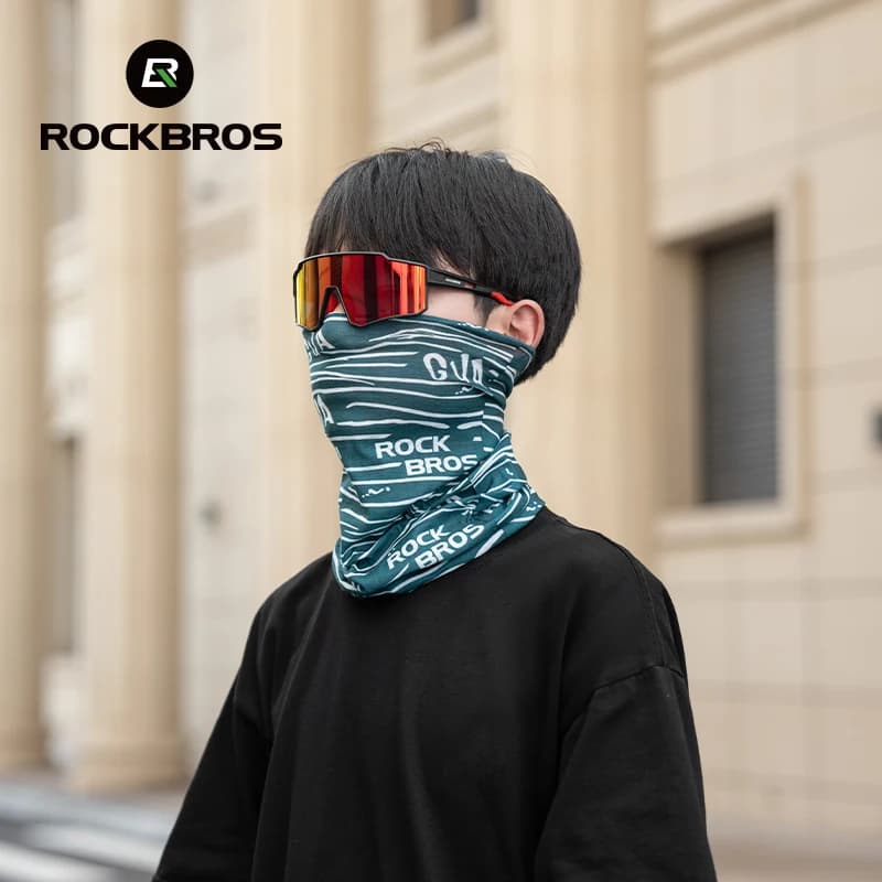 ROCKBROS Cycling Face Mask Sun Protection Hooded Scarfs Summter Breathable Bike Headband Motorcycle MTB Road Bicycle Headscarf - 2