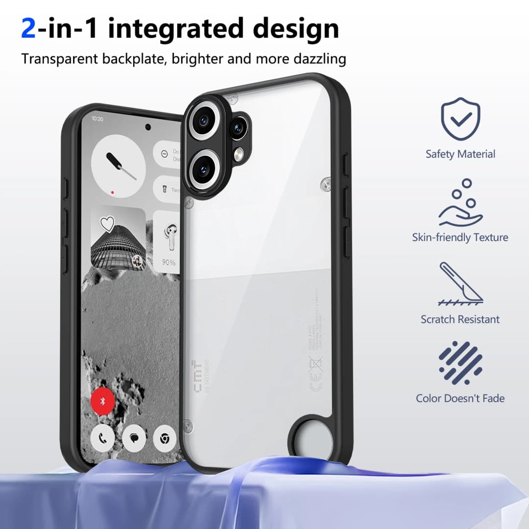 غطاء حماية لهاتف Nothing CMF Phone 2 Pro A001 مع وسادة هوائية مقاومة للصدمات من السيليكون - 2