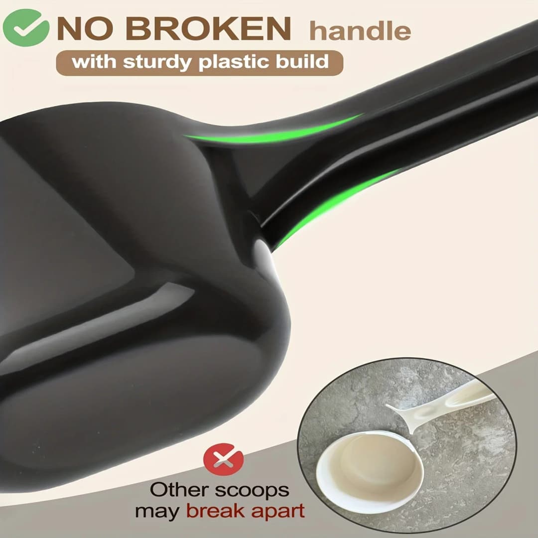 2-Pack Dog Food Scoop, Pet Food Scoop with Measurement Lines for 1/2 Cup and 1 Cup, Plastic Pet Food Scoop Suitable for Dogs - 4