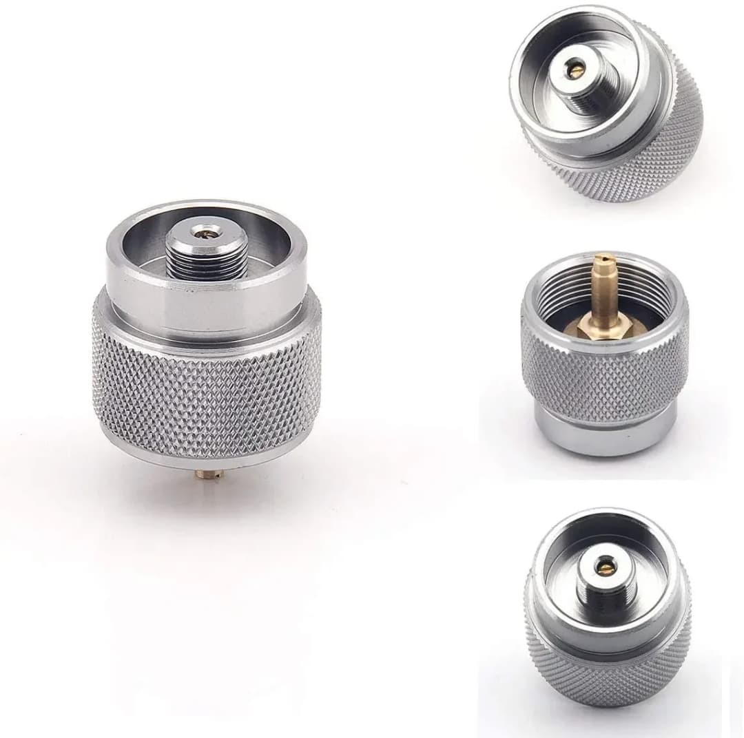 Propane Adapter Camping Gas Stove Adapter Converter Propane Valve Cylinder Canister Adapter for Outdoor Camping Gas Tank - 2