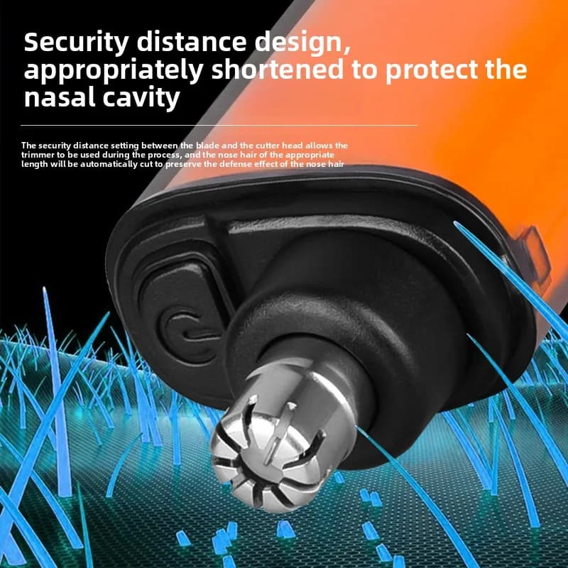 Professional Painless Nose Hair Trimmer for Men USB Charging Nose Hair Trimmer With Digital Display Travel-Friendly Grooming Kit - 4