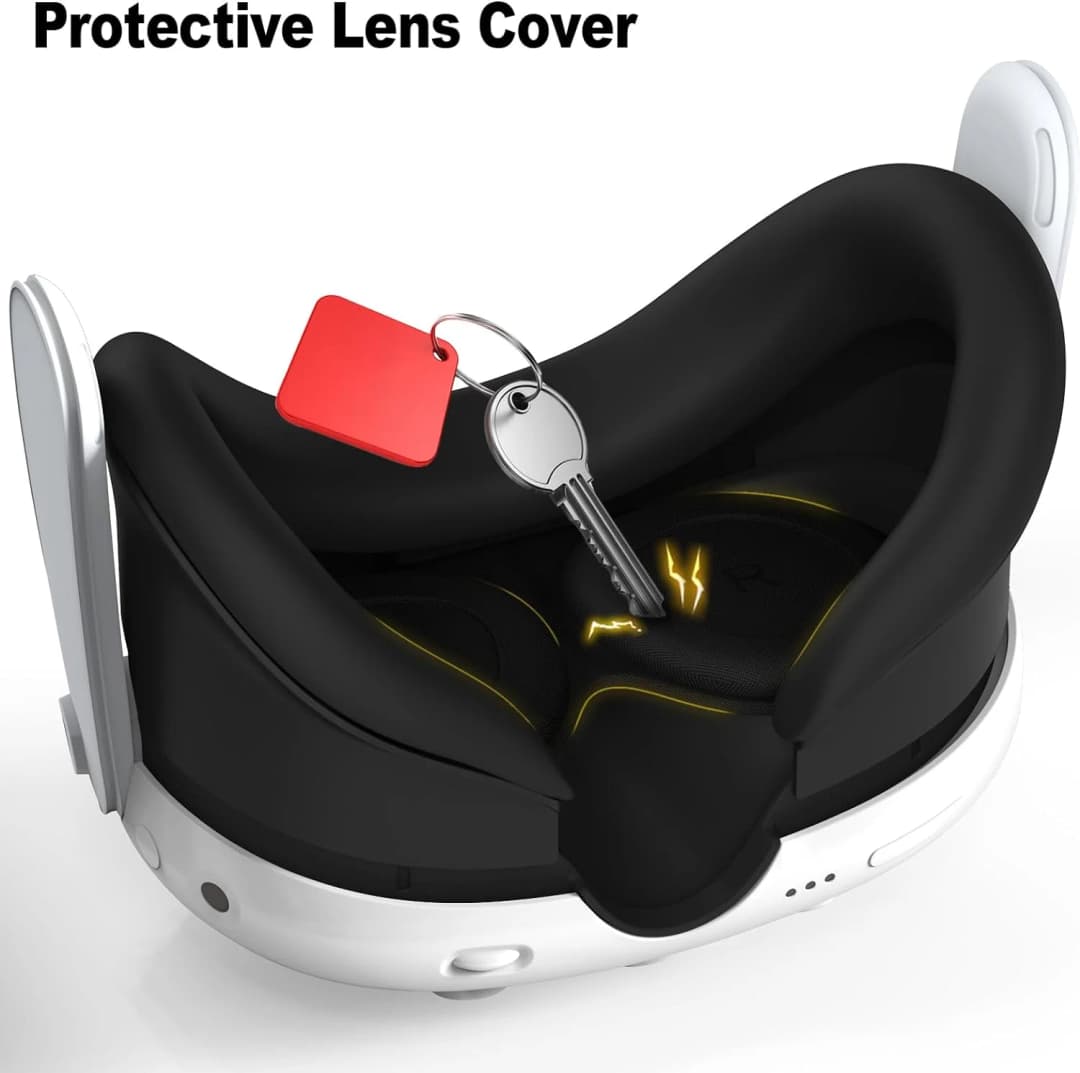 ل Meta Quest 2/Oculus Quest 3/Quest 3S حافظة بديلة للوجه وسادة سيليكون غطاء العين غطاء مضاد للعرق VR نظارات اكسسوارات - 5