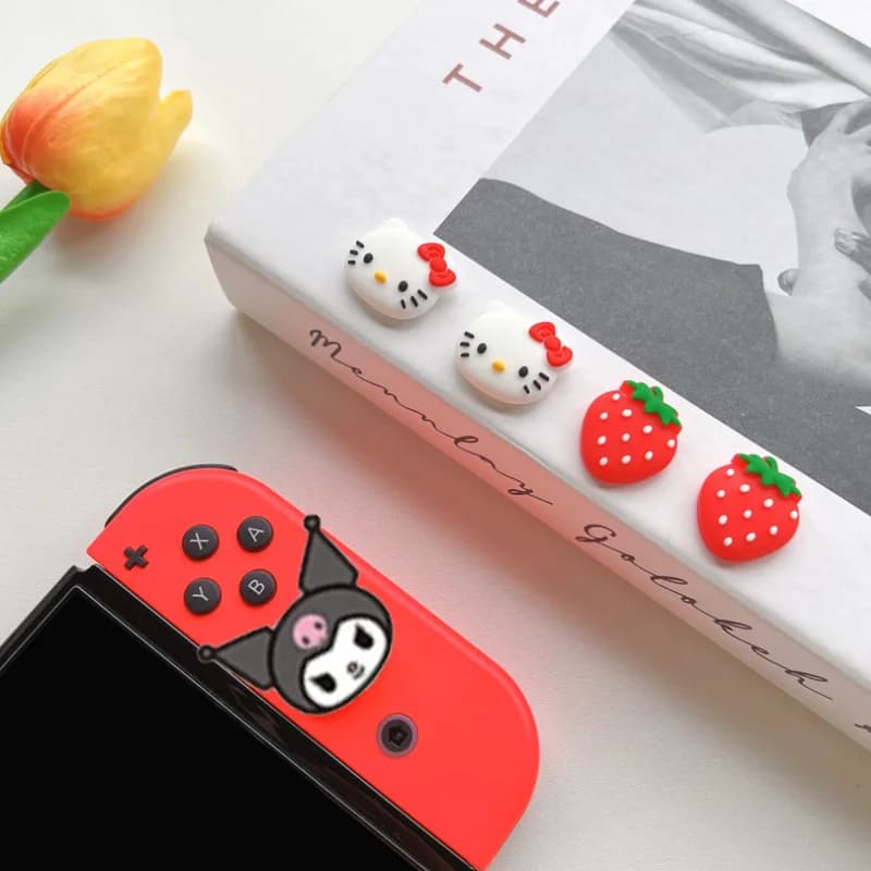 4Pcs/set Thumb Stick Grip Cap Silicone Thumbstick Joystick Case For PS5 PS4 PS3 Slim Xbox 360 NS Switch Pro Game Controller - 6