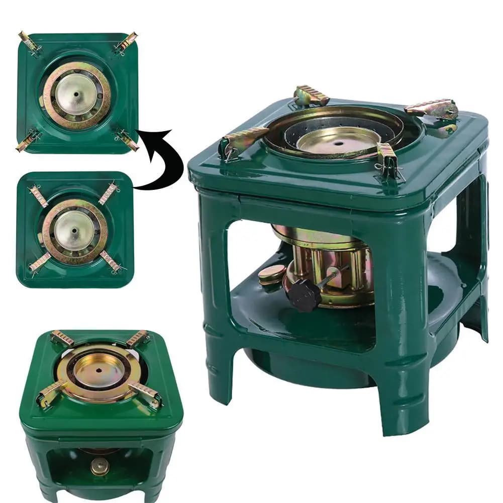 Diesall Camping Stove 8-Wicks Outdoor Kerosene Stove Camp Stove For Backpacking Hiking Adventure Camping - 3