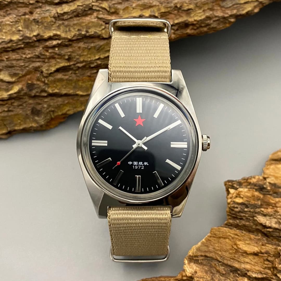 Men's mechanical watch 36MM men's watch Stainless steel watch 7120 Manual winding mechanical watch - 2