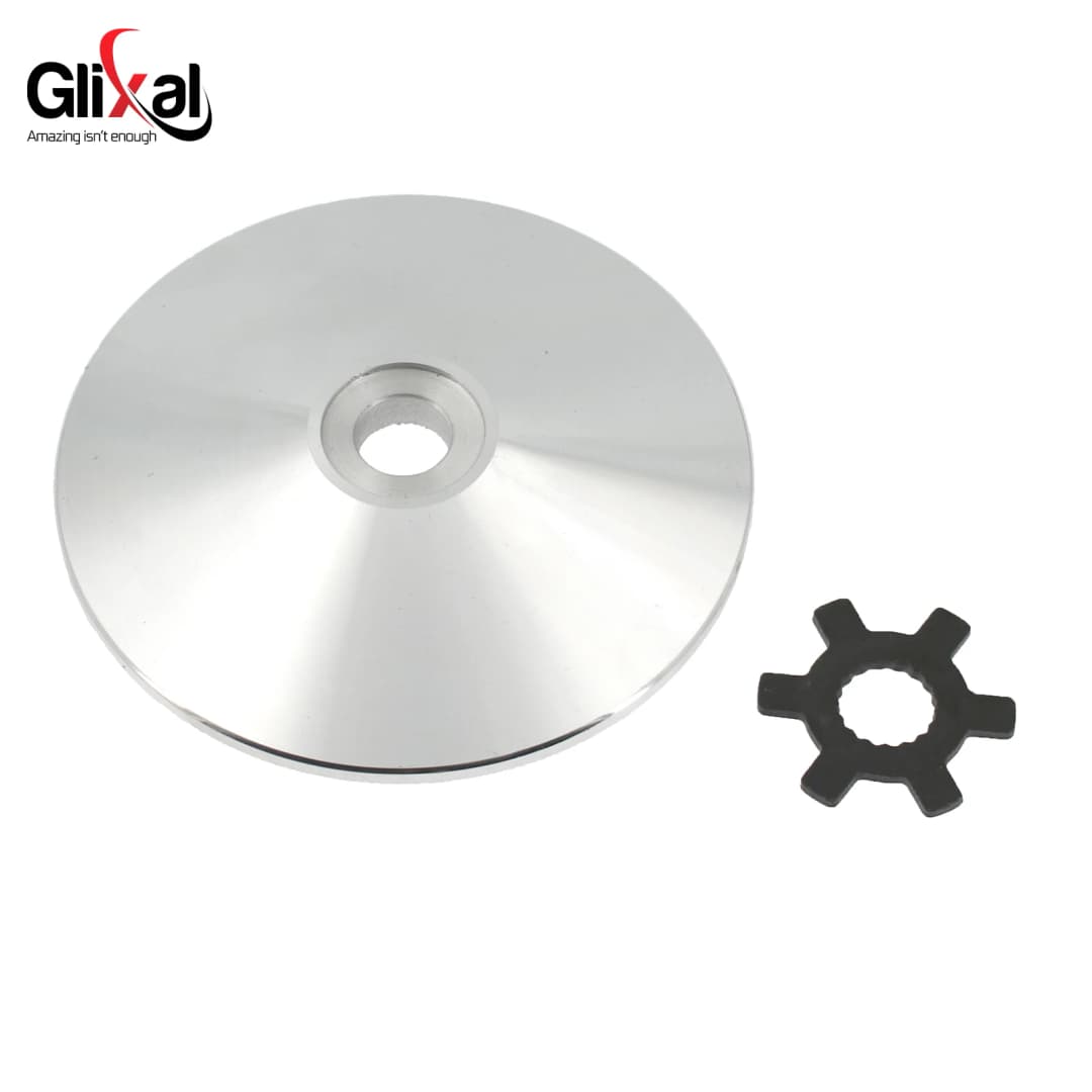 Glixal High Performance 98mm Racing Variator Fan for 2 Stroke Minarelli 1PE40QMB 50cc Jog 50 Scooter Moped (13mm ID, 17 Splines) - 3