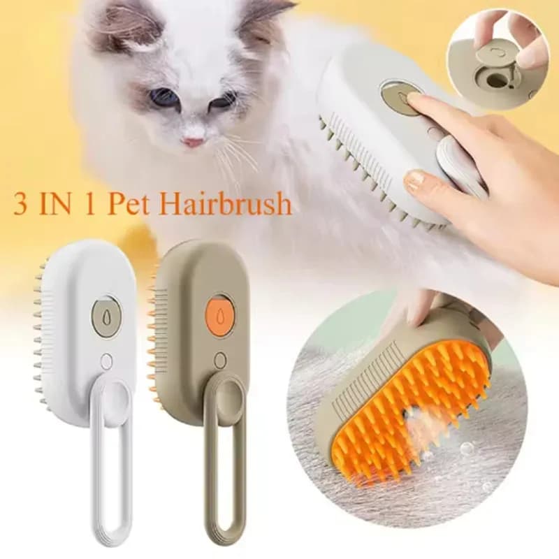 Pet Comb Cat Dog Pet Spray Massage Comb Cleaning Hair Removing Comb Dog Comb Spray Anti-Skies Comb Pet Bath Brush - 2