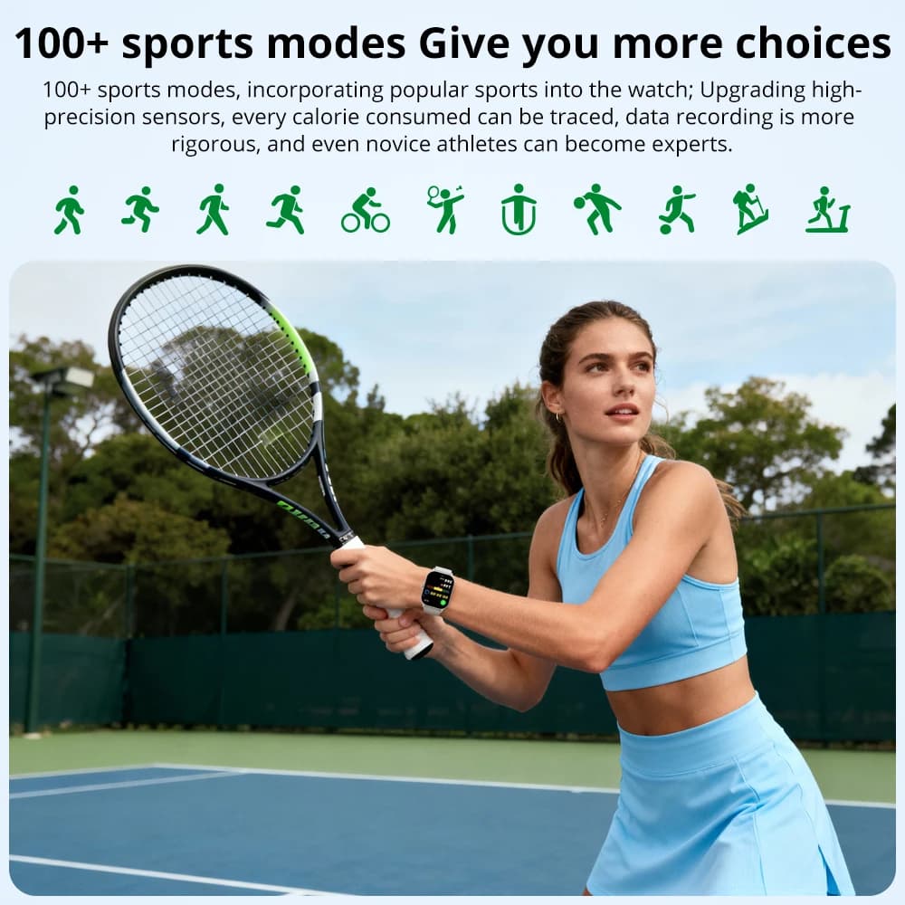 ساعة كولمي P77 الذكية، عمر البطارية حتى 11 يومًا، بطارية 700 مللي أمبير، شاشة 2 بوصة، إدارة الصحة - 6