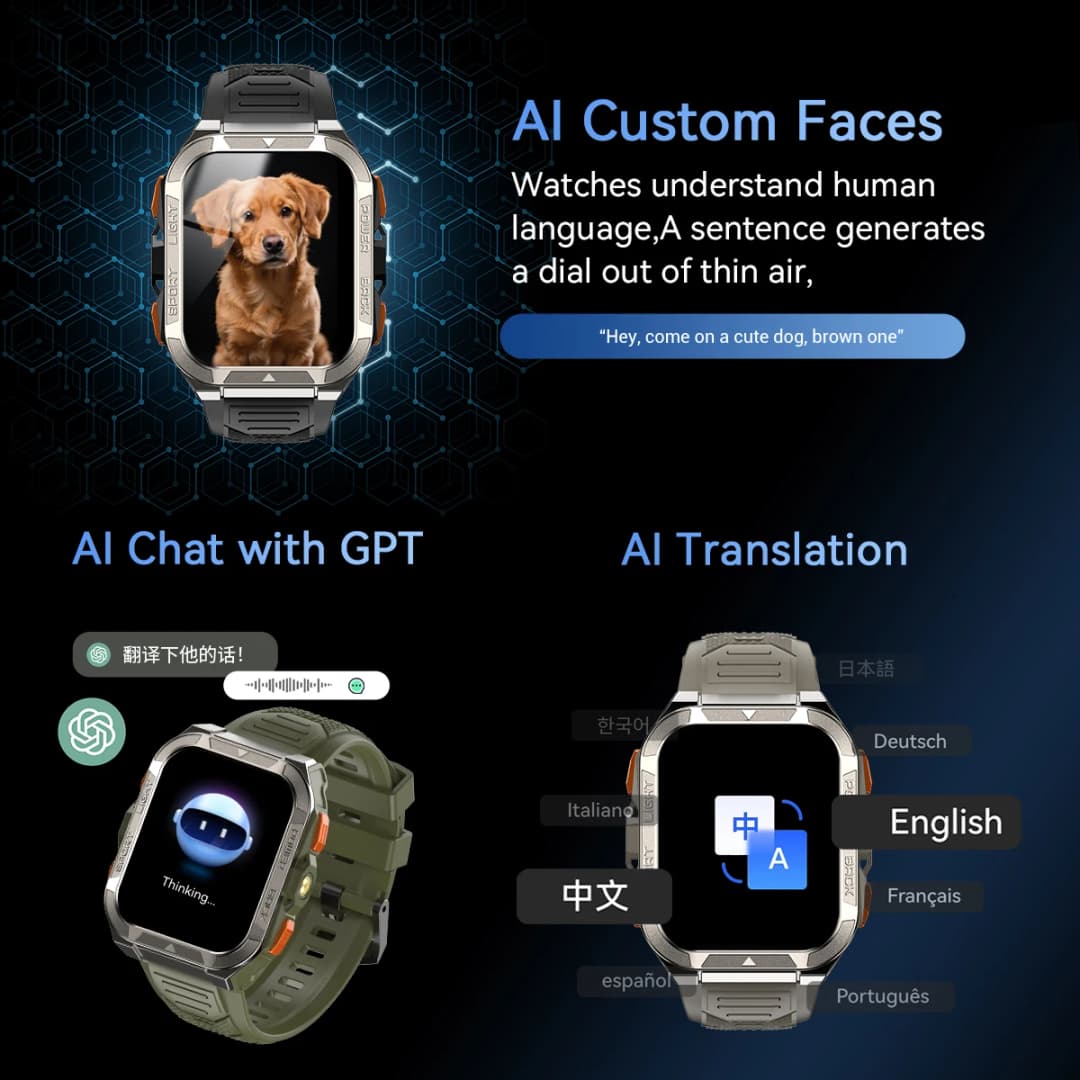 【عرض عالمي أول】ساعة بلاك فيو W80 PRO الذكية المتينة للاستخدام الخارجي، مزودة بنظام GPS، شاشة 1.91 بوصة، بطارية 900 مللي أمبير مع كشاف - 2