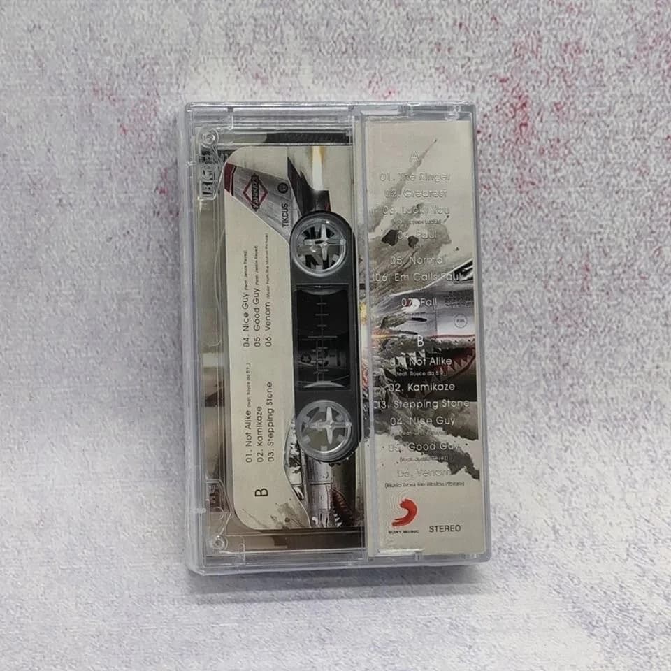 شريط موسيقى راب Eminem Slim Shady، ألبوم Music To Be Murdered By، Lucky You، أشرطة كاسيت، أزياء تنكرية، مسجل، مشغل سيارة، صندوق موسيقى تصويرية - 5