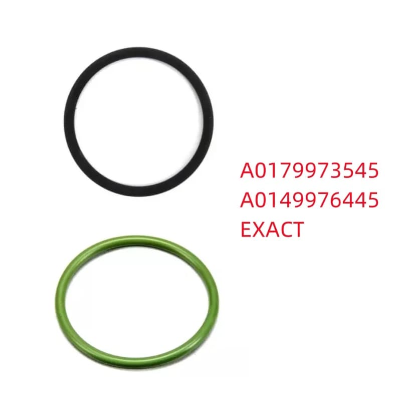 2 قطعة توربو ختم O خواتم لمرسيدس OM642 A0179973545 A0149976445 الأخضر والأسود O خواتم اكسسوارات السيارات - 2