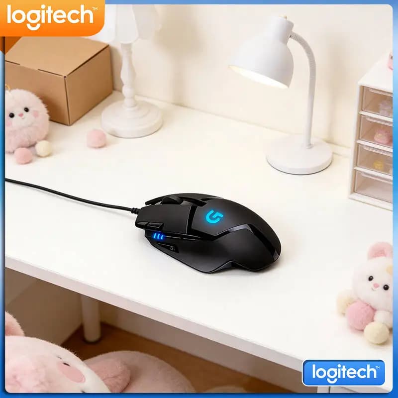 Logitech G402 Wired Gaming Mouse 32-Bit ARM Processor 8 Buttons 20M Clicks Anti-Slip for Hardcore FPS Gamers