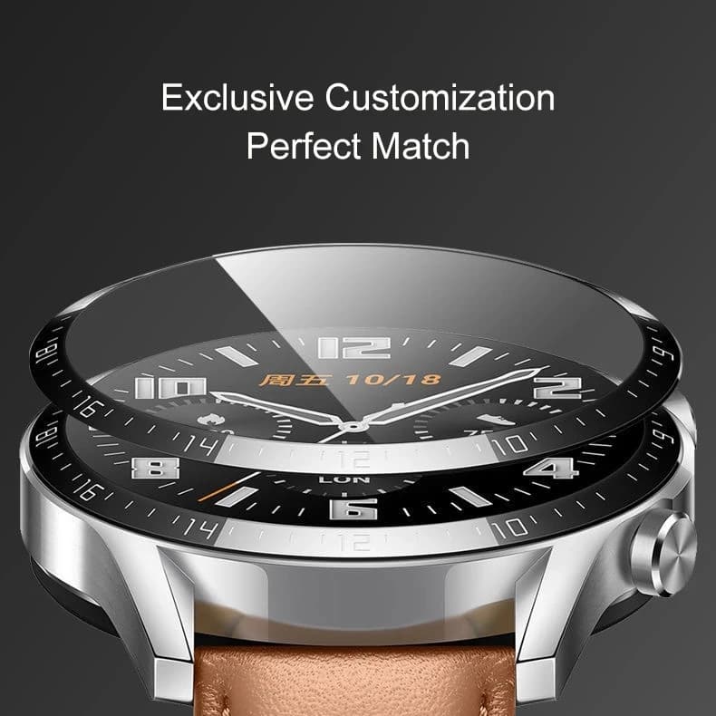 زجاج مقسى لساعة Huawei Watch GT3 Pro Runner ES GT2E GT 2 مقاس 46/42 ملم، واقي شاشة وإكسسوارات ساعة ذكية - 4