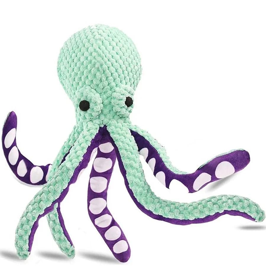 Pet plush octopus toy interactive sound anti-demolition home large and small dog boredom companion dog toy - 5