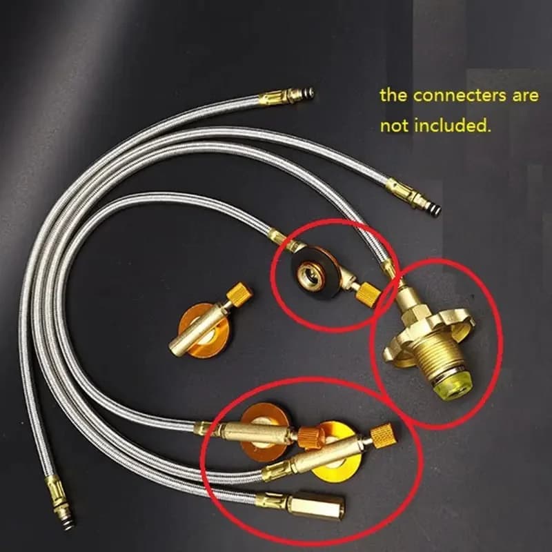 Camping Outdoor Stove Replacement Extend Tube Adapter Extended Gas Hose Extension Accessories - 6